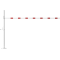 Height restriction barrier | cross tube length: 4500 mm | with Euro profile cylinder lock | to be fixed by plugs